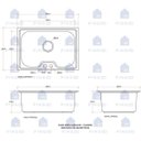 Ver imagem 2 de Cuba para Cozinha Pia Inox com Acessórios Carajás e Torneira Gourmet Monocomando Extensível Escovado