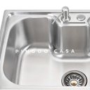 Ver imagem 5 de Cuba para Cozinha Pia Inox com Acessórios Carajás e Torneira Gourmet Monocomando Extensível Escovado