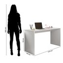 Ver imagem 5 de Kit Mesa para Computador Escritório Home Office com Gaveteiro:branco