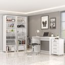 Ver mais imagens de Kit Mesa para Computador Escritório Home Office com Gaveteiro:branco