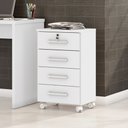Ver imagem 7 de Kit Mesa para Computador Escritório Home Office com Gaveteiro:branco