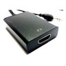 Adaptador Conversor Vga Macho para HDMI Fêmea com 3.5Mm - 2