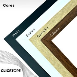 Kit 10 Moldura A4 21x30cm com Acetato e Fundo para Quadros Sala Certificados Porter Imagem Cor:preto - 8