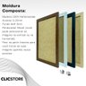Kit 10 Moldura A4 21x30cm com Acetato e Fundo para Quadros Sala Certificados Porter Imagem Cor:preto - 5