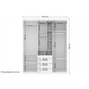 Ver imagem 6 de Guarda Roupa 5 Portas 1ESP 3g Havana S. Andirá Jat