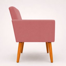 Poltrona Nina Decorativa para Sala Recepção Manicure Consultório Suede - 9 Poltrona Nina Decorativa para Sala Recepção Manicure Consultório Suede - 9