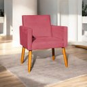 Ver imagem 1 de Poltrona Nina Decorativa para Sala Recepção Manicure Consultório Suede