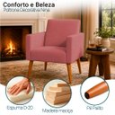 Ver imagem 3 de Poltrona Nina Decorativa para Sala Recepção Manicure Consultório Suede