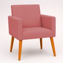 Ver mais imagens de Poltrona Nina Decorativa para Sala Recepção Manicure Consultório Suede