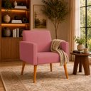 Ver imagem 1 de Poltrona Nina Decorativa para Sala Recepção Manicure Consultório Suede