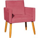 Ver imagem 7 de Poltrona Nina Decorativa para Sala Recepção Manicure Consultório Suede