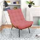 Ver imagem 4 de Kit 02 Poltronas Costela Linho Whiski Rose A106 Base de Metal - D’Rossi