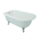 Ver imagem 6 de Banheira Anita, Vitoriana Imersão, Clássica, Branca 145x79x63, sem Hidromassagem, Pés Cromados, Vers