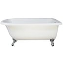 Ver imagem 1 de Banheira Anita, Vitoriana Imersão, Clássica, Branca 145x79x63, sem Hidromassagem, Pés Cromados, Vers