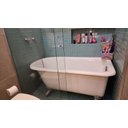 Ver imagem 5 de Banheira Anita, Vitoriana Imersão, Clássica, Branca 145x79x63, sem Hidromassagem, Pés Cromados, Vers