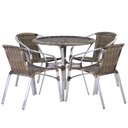 Ver imagem 1 de 4 Cadeiras e Mesa com Tampo Varanda Piscina Jardim