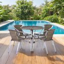 Ver imagem 2 de 4 Cadeiras e Mesa com Tampo Varanda Piscina Jardim