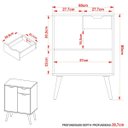 Ver imagem 7 de Gabinete para Banheiro 60 Cm 2 Portas com Cuba Meire Branco