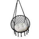 Ver imagem 1 de Cadeira Rede Suspensa Balanço Almofada Confortavel Sacada Varanda Jardim Quintal Casa Area Lazer Dec