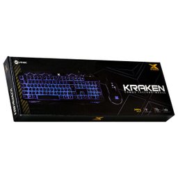 TECLADO E MOUSE GAMER VX GAMING KRAKEN - MOUSE 2400 DPI LED 3 CORES CABO USB 1.8 METROS - VGC-02 - 8