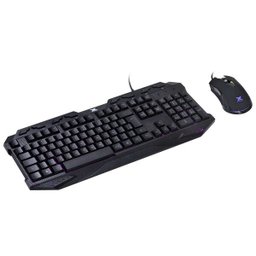 TECLADO E MOUSE GAMER VX GAMING KRAKEN - MOUSE 2400 DPI LED 3 CORES CABO USB 1.8 METROS - VGC-02 - 2