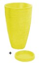 Ver mais imagens de Vaso Com Prato Planta Oval Moderno Polietileno 45x30 BGPLASTICOS V13 PRETO 002