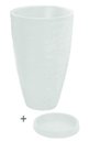 Ver imagem 7 de Vaso Com Prato Planta Oval Moderno Polietileno 45x30 BGPLASTICOS V13 PRETO 002