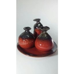 Jogo 3 vasos com bandeja - Espressione Italy Style - 1