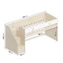 Ver imagem 4 de Cama Alta com Escorregador Artsy e Guarda Roupa 2 Portas Curió Casatema MadeiraOriginals Branco