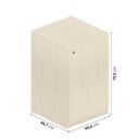 Ver imagem 7 de Cama Alta com Escorregador Artsy e Guarda Roupa 2 Portas Curió Casatema MadeiraOriginals Branco