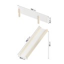 Ver imagem 6 de Cama Alta com Escorregador Artsy e Guarda Roupa 2 Portas Curió Casatema MadeiraOriginals Branco