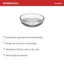 Ver mais imagens de Bowl Saladeira de Vidro 350ml Transparente 5x14x14cm Servir Cozinha Mesa Salada