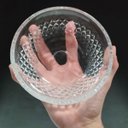 Ver imagem 4 de Bowl Saladeira de Vidro 350ml Transparente 5x14x14cm Servir Cozinha Mesa Salada