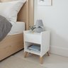 Mesa de Cabeceira para Quarto com Gaveta Decoração Pés Nicho - 8