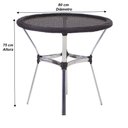 Ver imagem 6 de Jogo 6 Cadeiras e Mesa com Tampo Floripa Alumínio para Piscina, Área, Jardim Trama Original