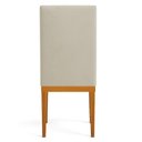 Ver imagem 4 de Kit 6 Cadeiras de Jantar Solana Suede Base de Madeira - Pallazio Cor Cappuccino