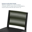 Ver imagem 4 de Banqueta Alta Estofada Corino Barcelona 105cm Preto Verde/Preto