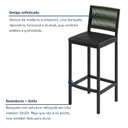 Ver mais imagens de Banqueta Assento Estofado para Cozinha Barcelona