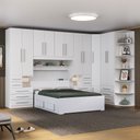 Ver imagem 1 de Dormitório Queen Size sem Cama 1344s Branco