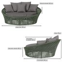 Ver imagem 2 de Chaise Hungria Pintura Marrom Corda Náutica E11 Trama Verde