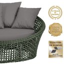Ver imagem 3 de Chaise Hungria Pintura Marrom Corda Náutica E11 Trama Verde