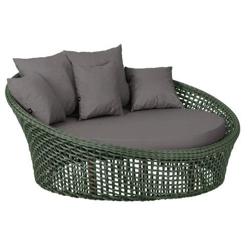 Chaise Hungria Pintura Marrom Corda Náutica E11 Trama Verde