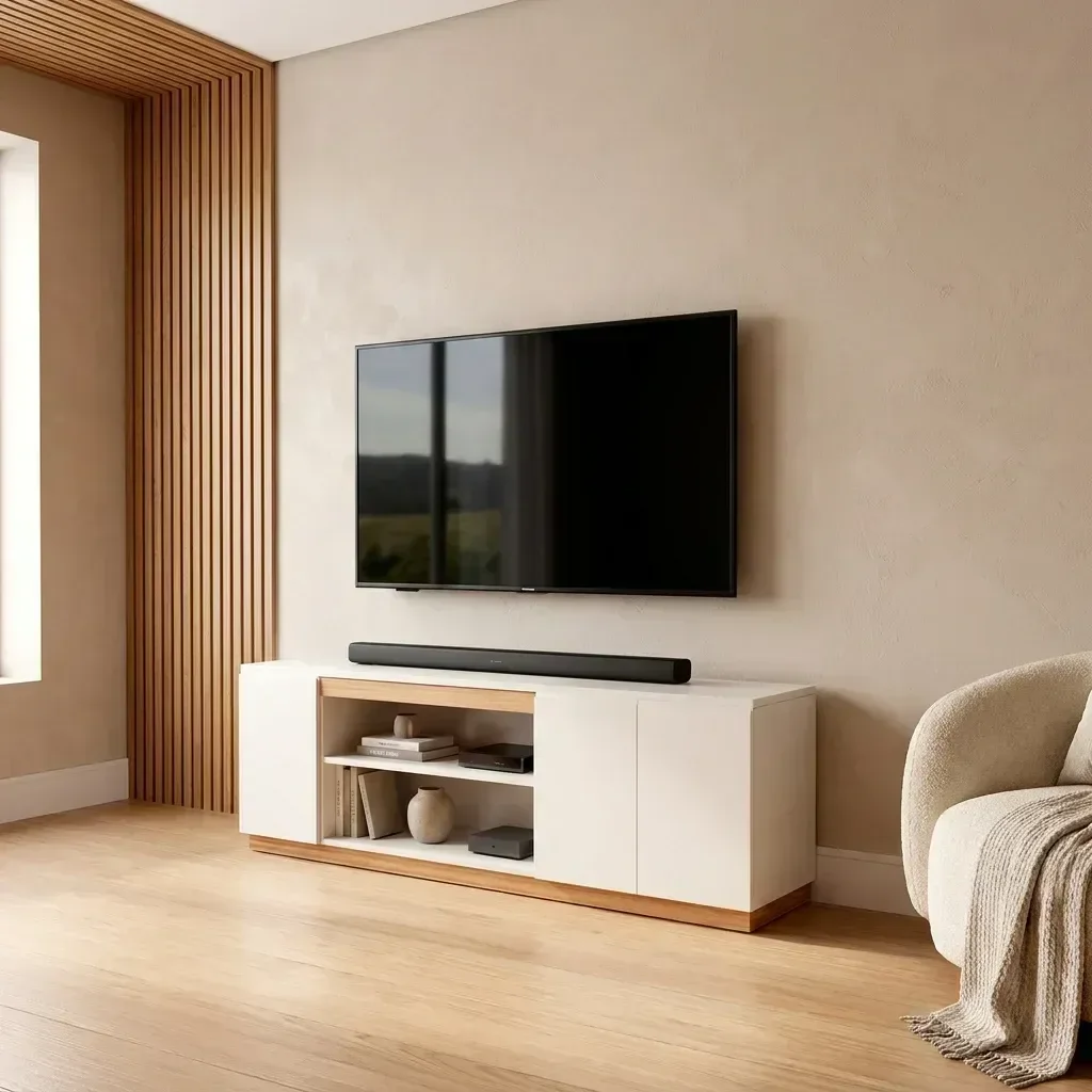 Rack para Tv até 65 Poelgadas Design Moderno Sala