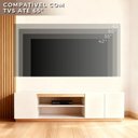 Ver imagem 6 de Rack para Tv até 65 Poelgadas Design Moderno Sala Branco/Amadeirado