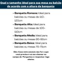 Ver imagem 6 de Banqueta Média Cromada Com Encosto Para Cozinha Assento Preto