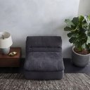 Ver imagem 4 de Sofá Taiga 1 Lugar 85cm Cinza Escuro Plush Compactado Cazedis