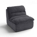 Ver imagem 2 de Sofá Taiga 1 Lugar 85cm Cinza Escuro Plush Compactado Cazedis
