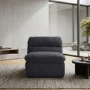 Ver imagem 7 de Sofá Taiga 1 Lugar 85cm Cinza Escuro Plush Compactado Cazedis