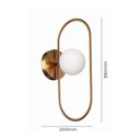 Ver imagem 3 de Arandela Quality Cadre 1332 G9 Bivolt Bronze Branco