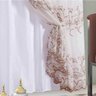 Cortina Sala Quarto Loren 4,00M X 2,50M Voil Bordado com Forro - Tabaco - 3